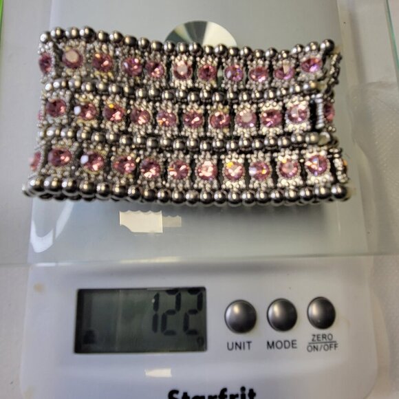 Pink Crystal Stretch Bracelet - Picture 12 of 12